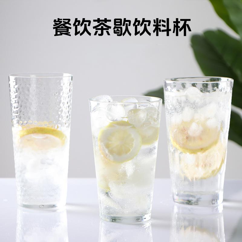 亚克力透明杯子果汁杯pc防摔饮品柯林杯商用莫吉托柠檬奶茶奶昔杯