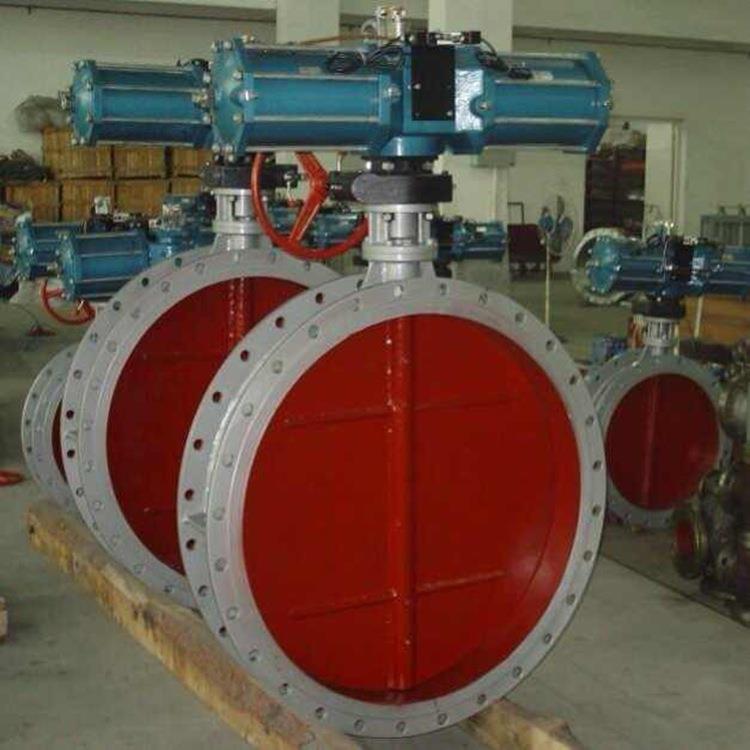 D641W大口径通风蝶阀1米DN1000耐高温气动蝶阀阀门DN1200高温蝶阀