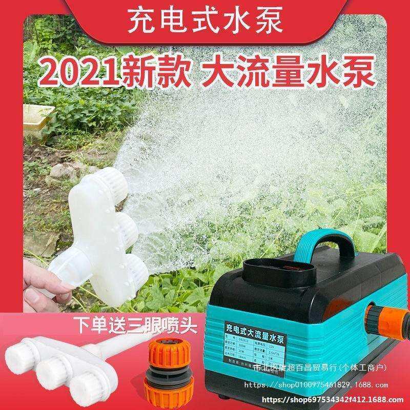 电式菜园浇水浇水机电动抽水机农用灌溉深井自吸泵12v水
