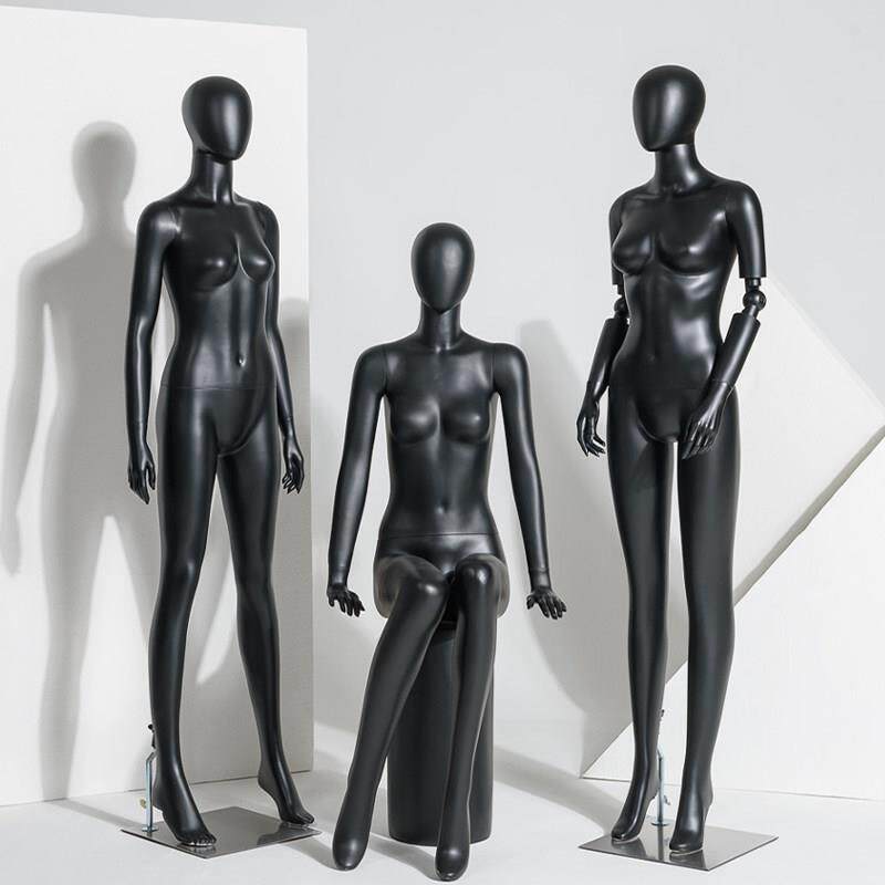哑黑全身模特道具女服装店女装展示架人体韩版橱窗假人仿真模特架