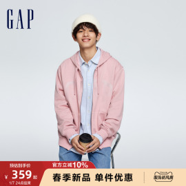 gap男女装春季2024logo法式圈织软，卫衣情侣商场同款885513