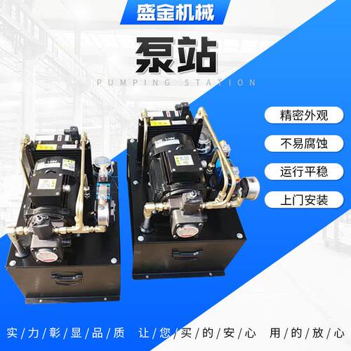 液压站堆高车动力单元总成家用电梯升降平台传菜机货梯泵站液压泵