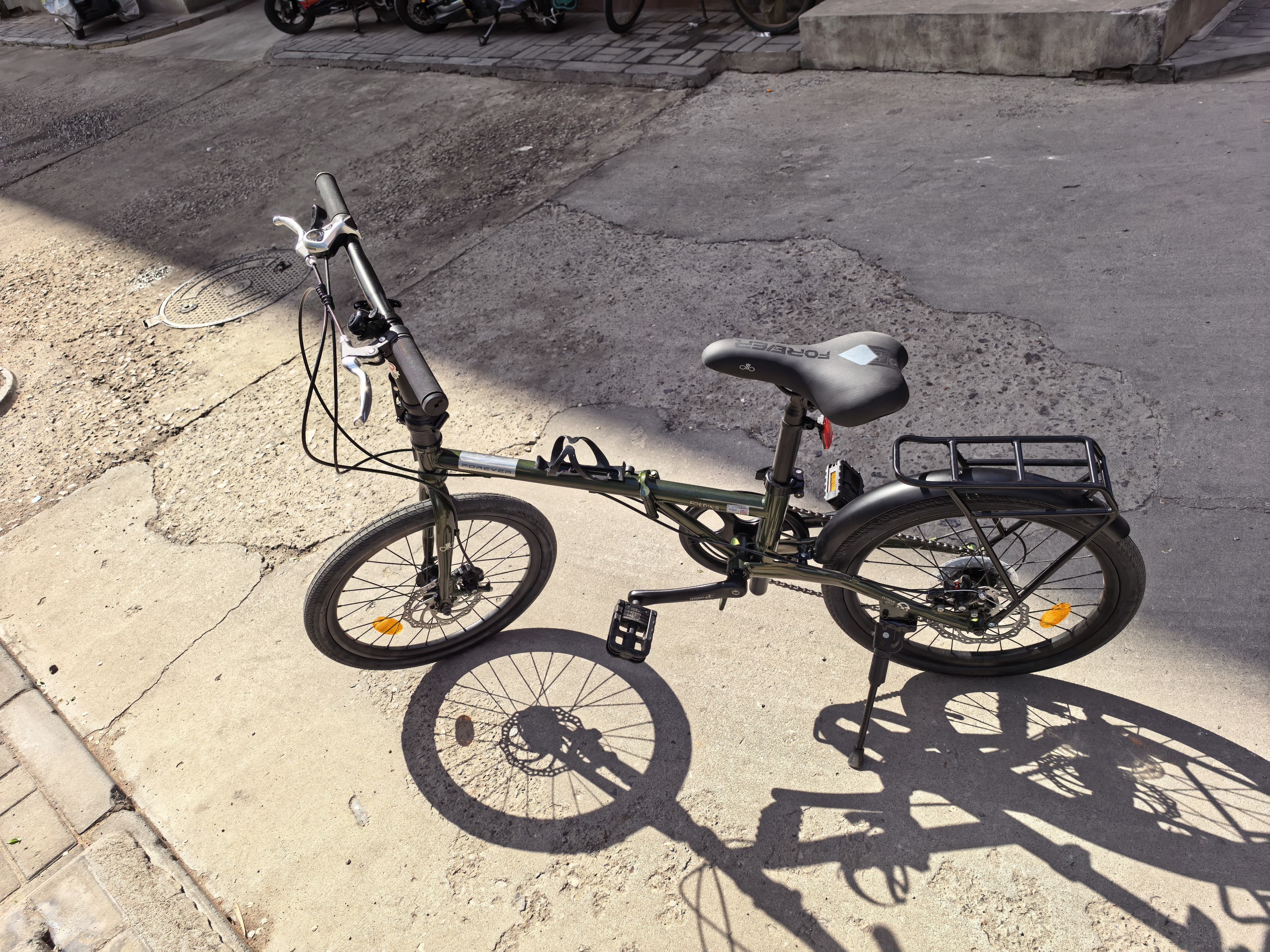 Складной велосипед Forever 16/20 дюймов, Shimano 7 скоростей, дисковые тормоза, городской photo review