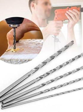 5pc麻花钻加长SOQ麻钻头不钢专用花锈钻超打金属木头1长50-200mm