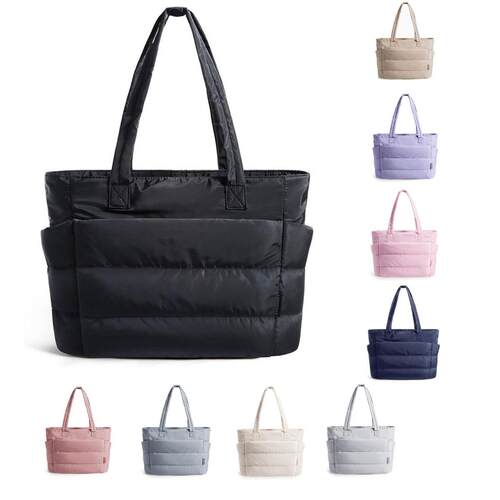 Puff handbag suitable for women with makeup bag large work