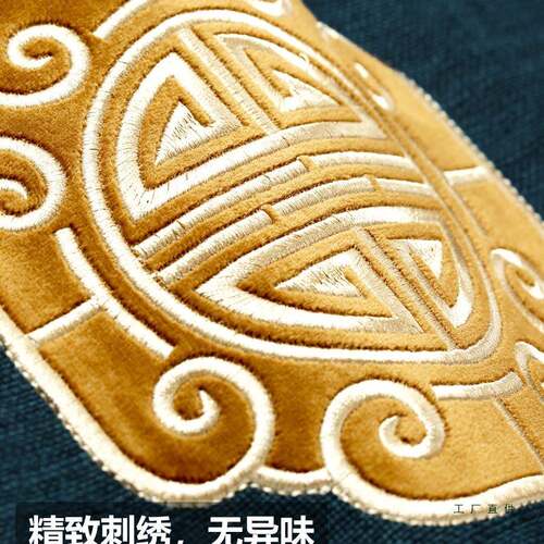 国新中式抱枕靠垫F5M596S6中沙抱枕客厅风床头靠枕发靠背垫含芯抱