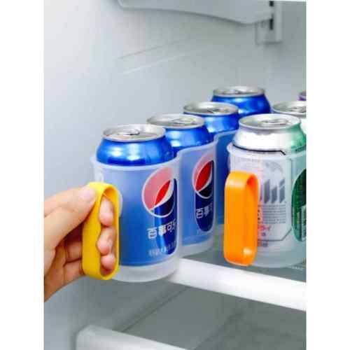 冰箱听装啤酒饮料收纳盒可手提式易拉罐调料瓶厨房储物收纳整理架