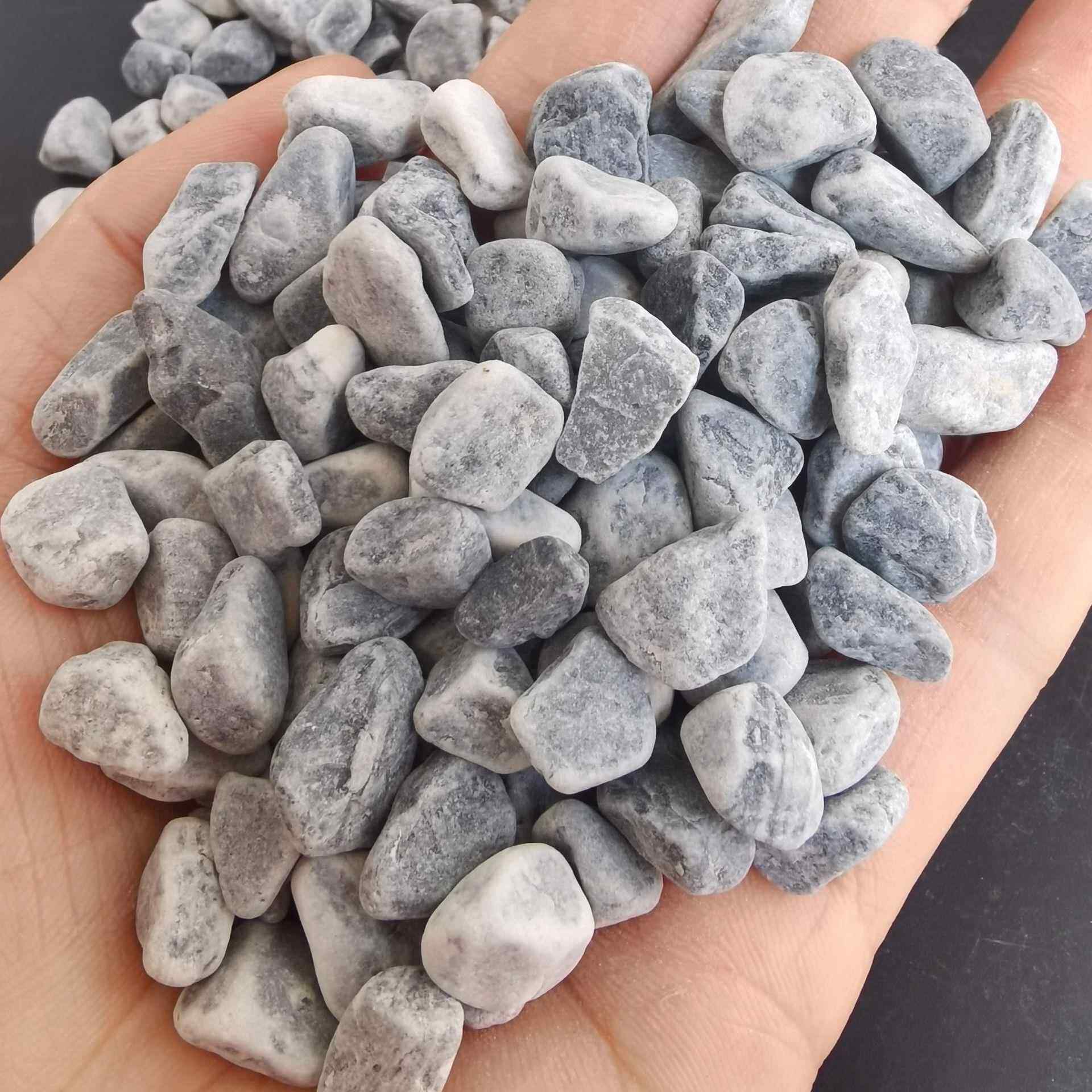 货灰色水洗石现胶黏石子园造景鹅卵111石日式庭院青石黑林色小碎
