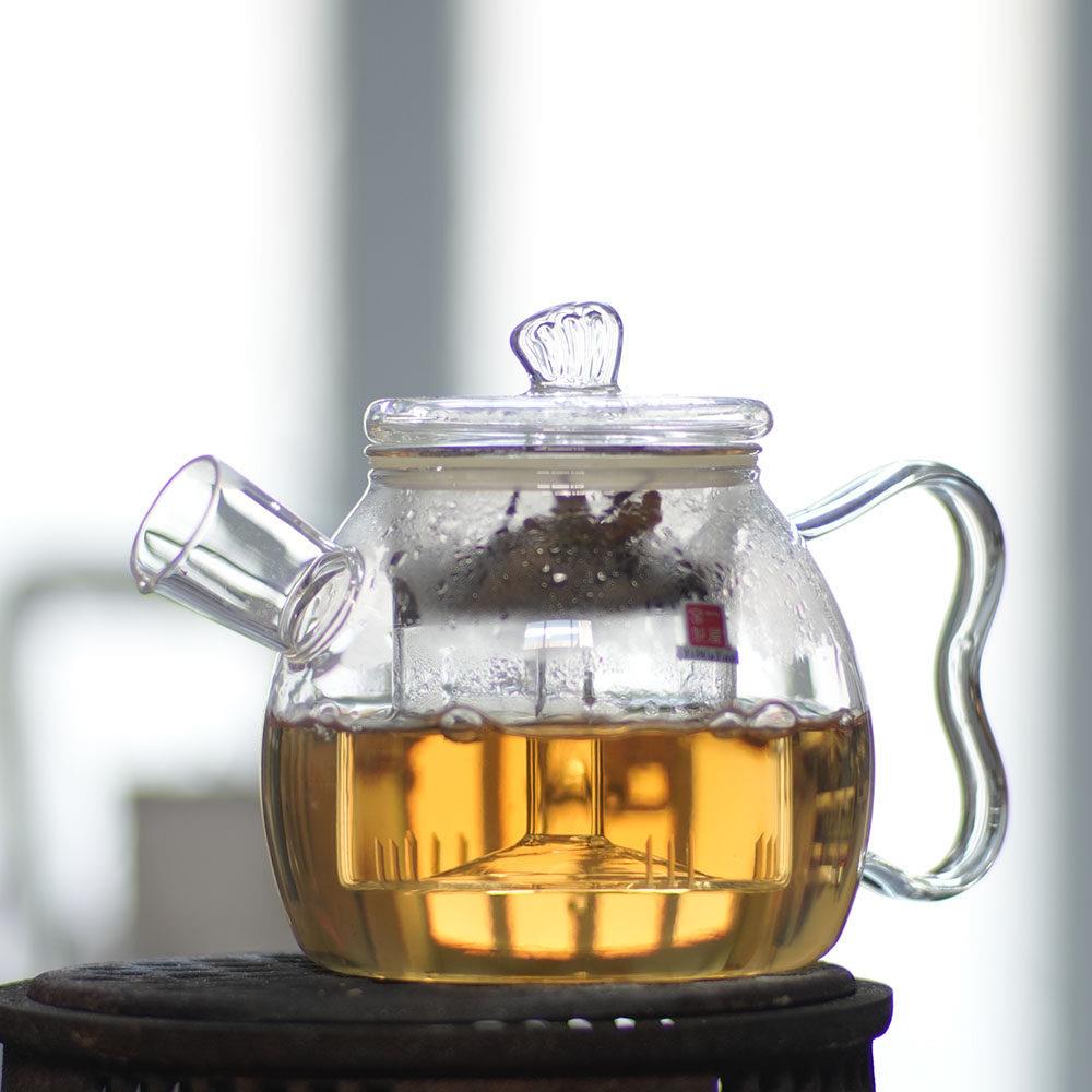 一屋窑鱼趣蒸煮壶高硼硅耐热玻璃壶电陶炉蒸茶煮茶多用壶860ml
