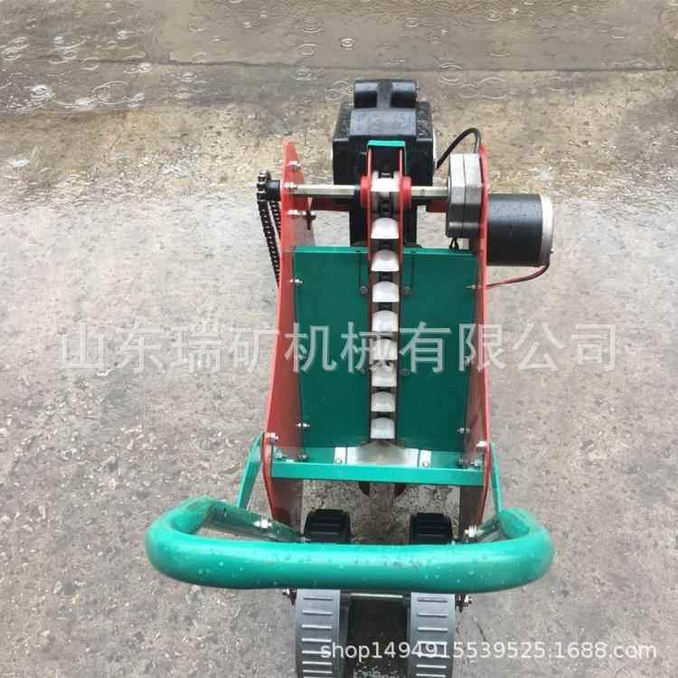 小型手扶大蒜播种机农用大蒜耕种机单人操作电动省力1-3行种植机