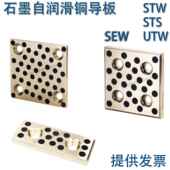 UTW SEW 模具石墨自润滑铜导板 耐磨块 STS STW 100