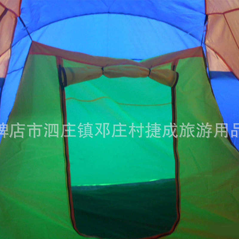 两室一厅户外帐篷家庭露营野餐多人帐篷加厚款便携式折叠山地帐篷