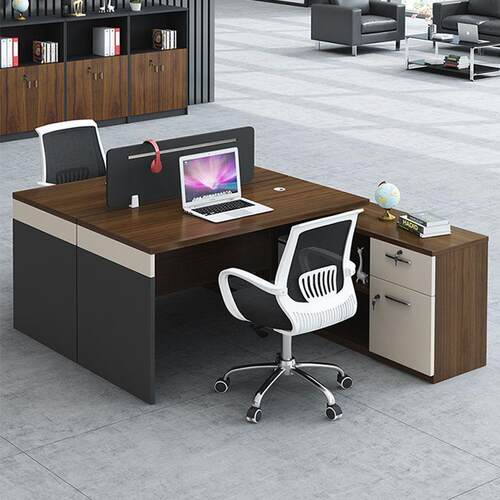 职员办公桌4人位现代办公桌带侧柜1.2米办公桌椅组合office table
