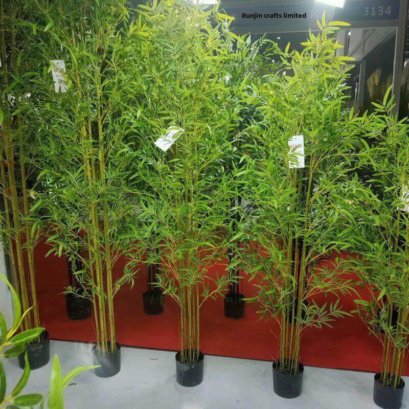 室内装饰彷竹隔断屏风彷竹墙景观室外真竹盆栽加密绿色植物