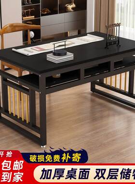 书画桌书法桌子专用桌绘画练写毛笔字培训案台双层简易家用书法桌