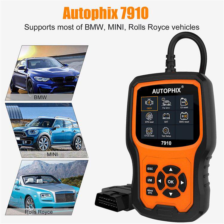 Autophix 7910 宝马 劳斯莱斯全系统诊断仪 OBDII 全功能扫描工具