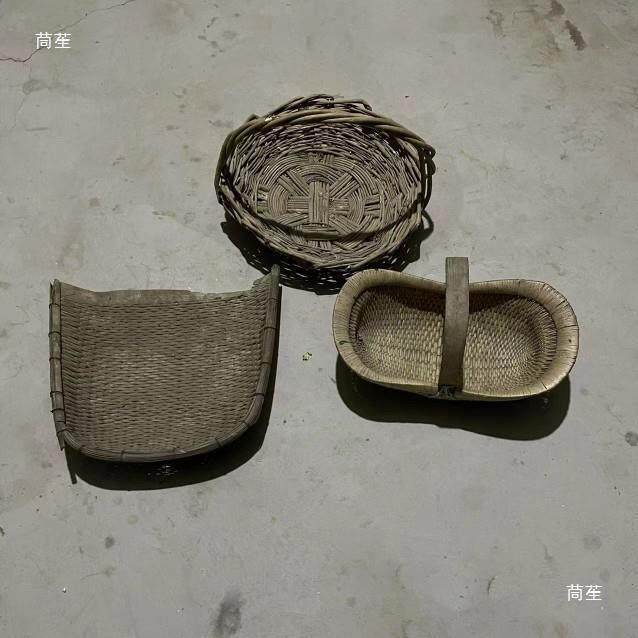 怀旧老物件农具簸箕木叉铁锨锄头民俗农耕文化装饰影视直播间道具
