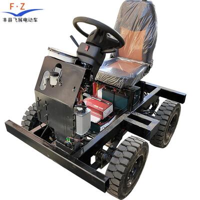 制作小型花车底盘实心轮胎旅游光巡演公园各类展出前桥转向电机