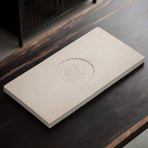 可吸水1500ML陶瓷吸水茶盘速干大型干泡台吸水式长方形茶台新中式