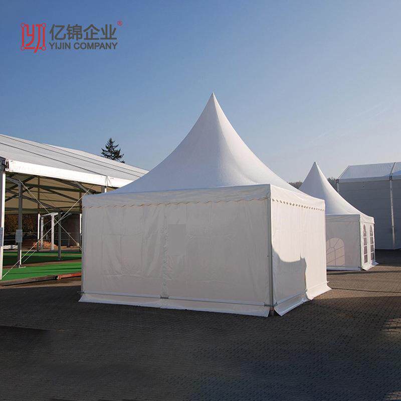 欧式帐篷户外白色尖顶商用遮阳棚展会展销活动庆典婚庆露天锥顶棚