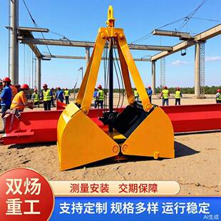 0.5立方1立方电动液压抓斗垃圾场多瓣起重机抓斗河道清淤单绳抓斗