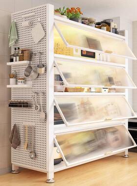 Kitchen cabinets, shelves, floor standing multi story multif
