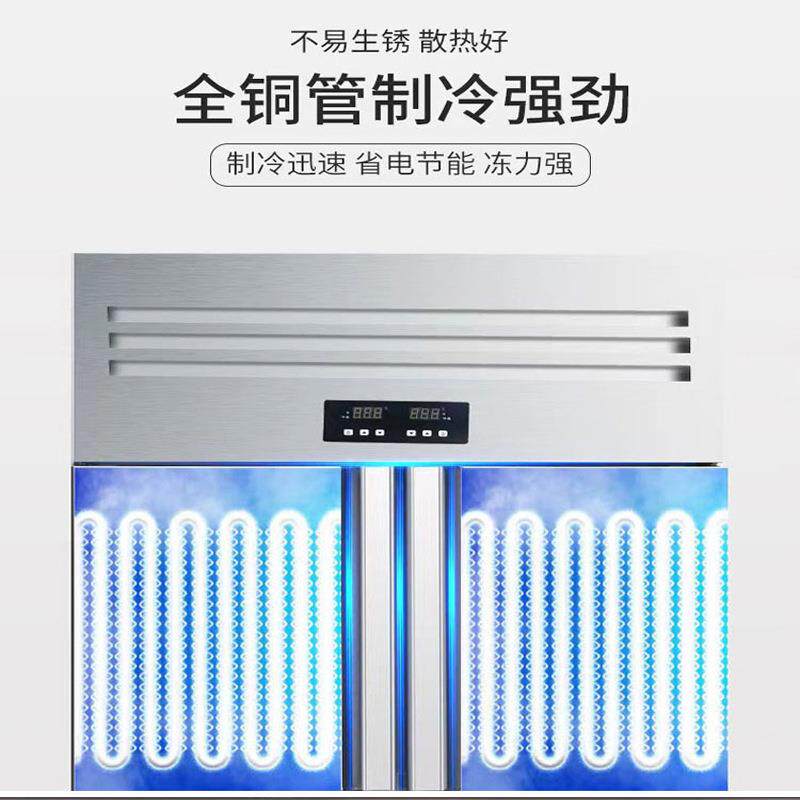 四门冷商用冰柜箱鲜冷藏48冷冻双温保柜大容量柜厨房冰立式六门冷