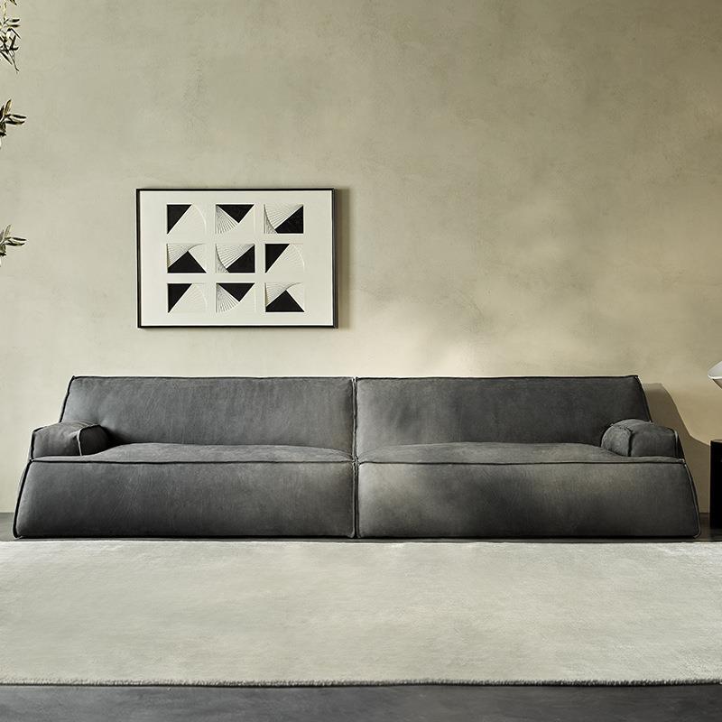 大士马革发沙MIJ轻奢设计师直排人位磨砂三科技布baxter沙发工厂