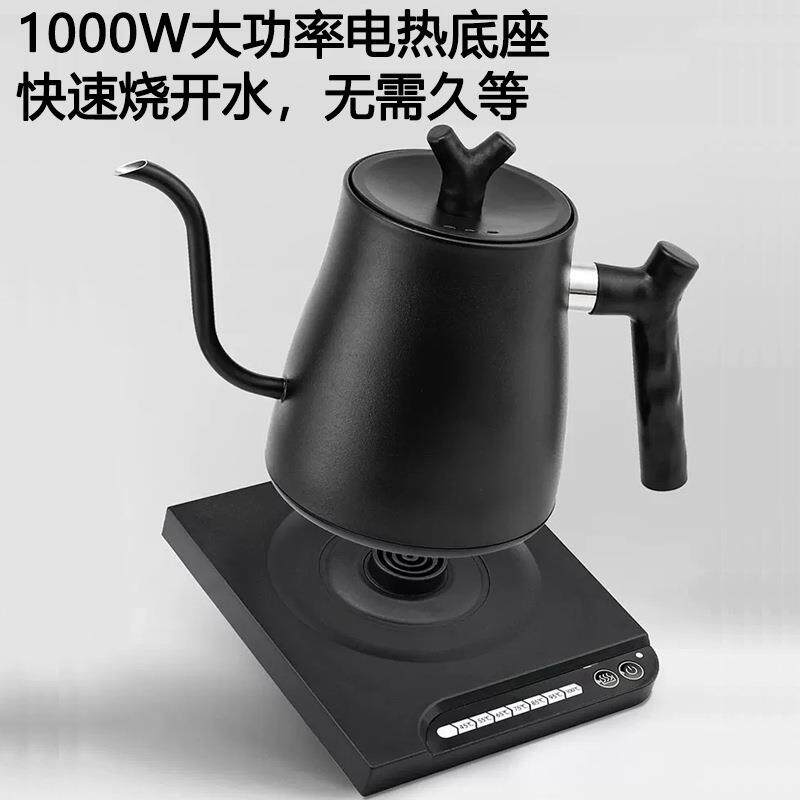 304不锈钢电热水壶 泡茶大容量家用智能恒温 鹅颈细口手冲咖啡壶