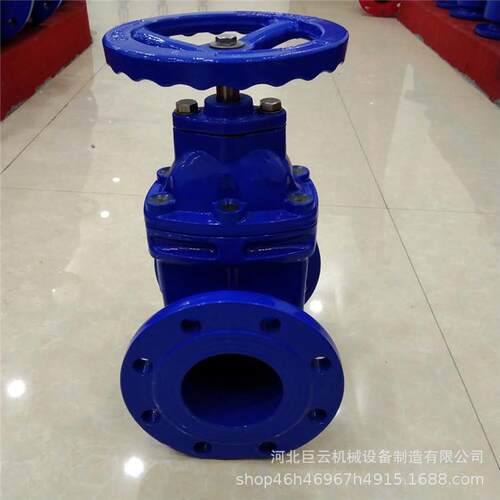 污水雨水管阀门双向止水闭铸695铁开关闸阀法道兰密手动软封沟槽