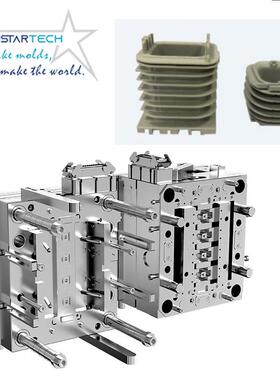 铁氧体磁接芯连器模具外具壳注塑模具 注塑加工ITB连接产 品模注