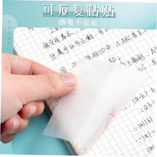 Transparent Sticky Notes with Scrapes Stickers Paper Clear s