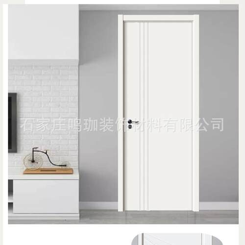 红白色夹板工程门出租房临时拆迁房门卧室门木门室内门1