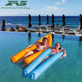 2021夏季 户外充气水沙发快速充气浮床海边水吊床充气方便