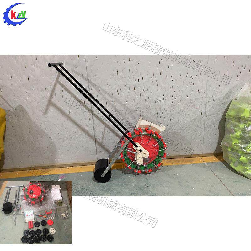 推式滚轮播种机梯田山路坡走手式播种备玉米花NVU生播种设工具