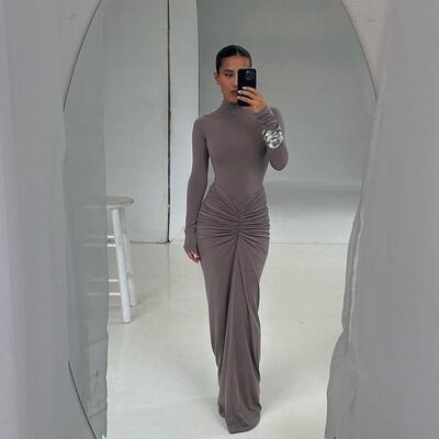 Waist slimming long dress for women 收腰显瘦长裙连衣裙女