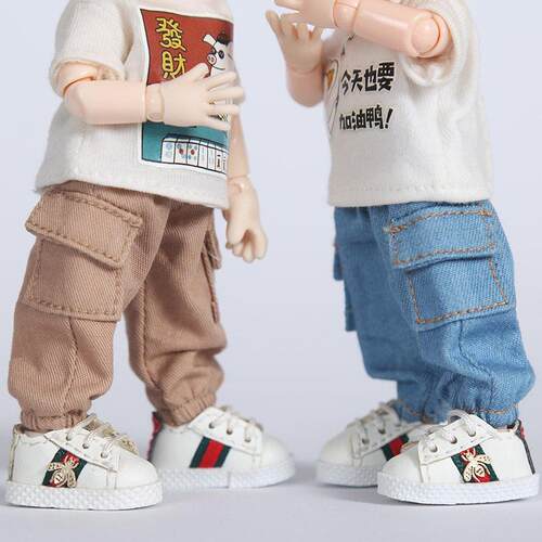 ob11娃衣 工装裤 裤子 molly bjd body9娃衣  YMY gsc粘土素体