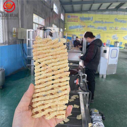 兰花干油炸机全自动切花兰花干油炸设备豆腐串油炸机器