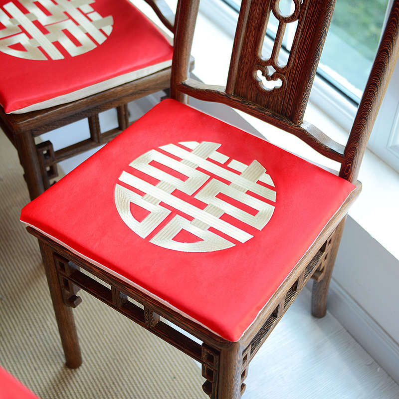 敬茶腰枕红色抱靠垫结婚婚庆喜字跪垫沙发坐垫新婚婚礼中式椅垫新
