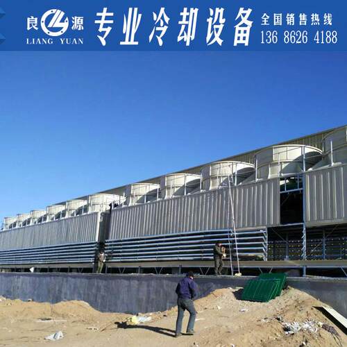 逆流式方形玻璃钢冷却塔循环水冷却凉水塔注塑机散热冷水塔