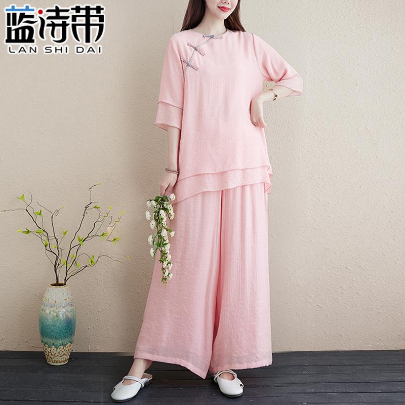 正品武服春夏太极服女复古飘太极拳晨练术演出服禅修天丝逸棉运动