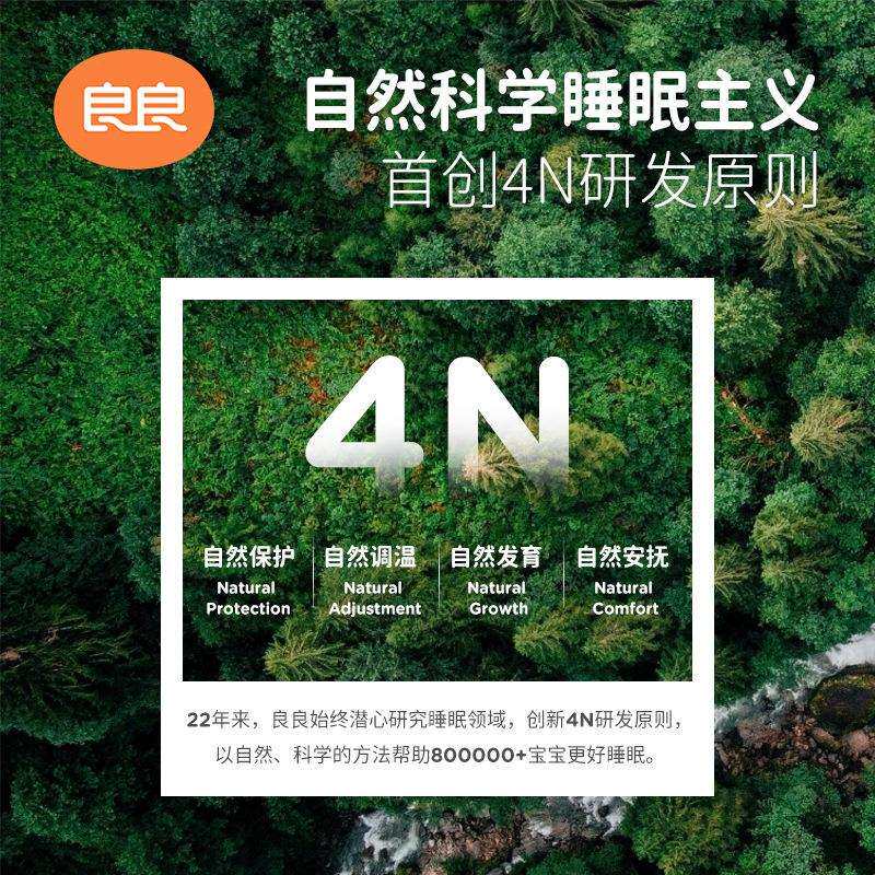 【0-3岁单枕套】良良婴儿枕头幼儿0-3新生宝宝枕3岁儿童护型排汗