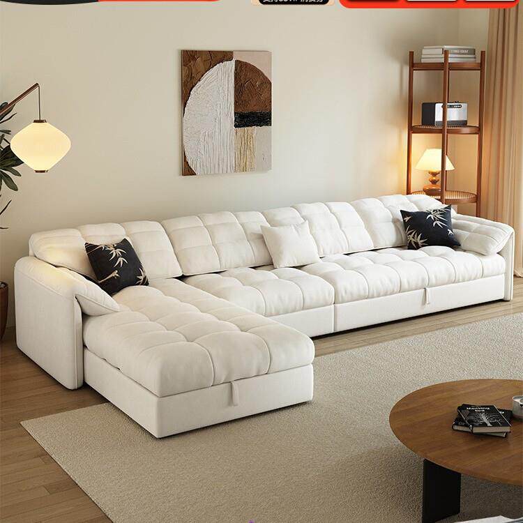 2026新款贵妃沙发床两用可折叠多功能带贵妃榻可收纳布艺沙发客厅