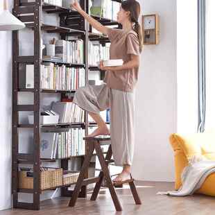 1350子家用梯便凳携多功能创意折房高凳板凳厂厨 家逸实木叠凳RF