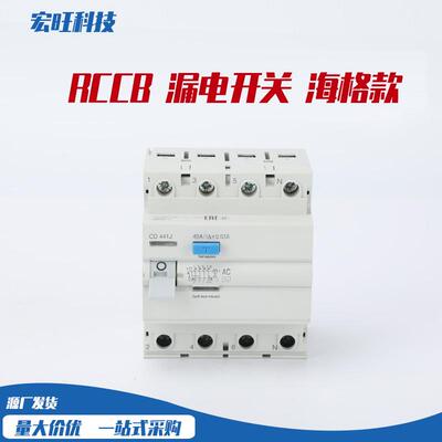 RCCB漏电保护器海格款漏电开关漏电保护器2P4PCD240M1284M1