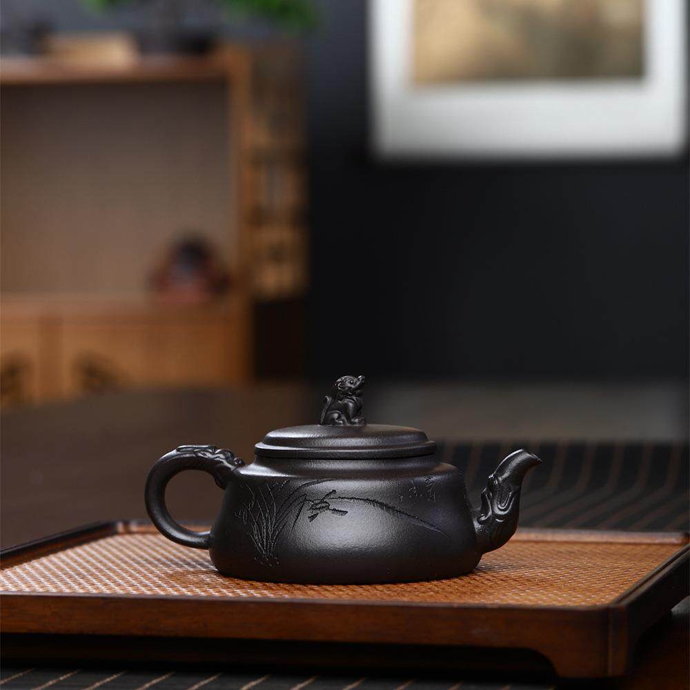 名家精品宜兴紫砂壶原矿石黄紫砂壶纯全手工茶壶大口径茶具
