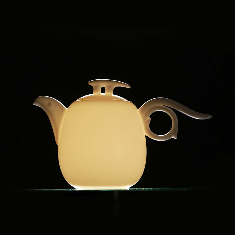 德化白瓷壶功夫茶具陶瓷茶壶玉瓷壶大号家用瓷壶小单壶泡茶器茶壶