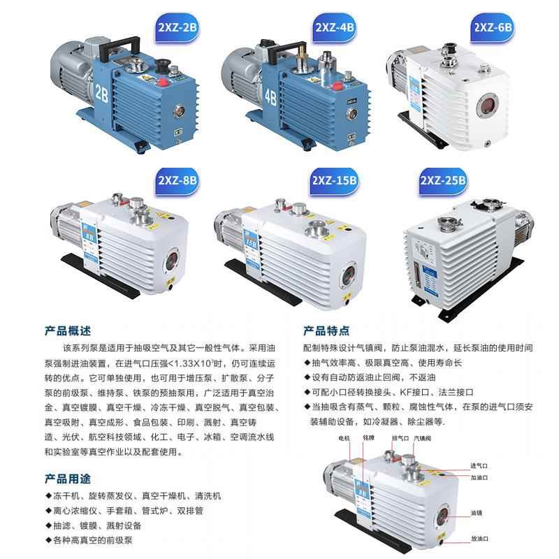 工2xz-b型量片式旋真空泵业2XZ-B抽真空机负压泵微型气泵大抽现货