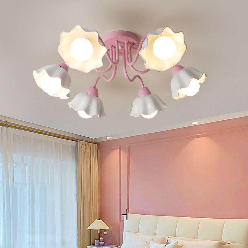 儿童房间灯女孩卧室公主时尚创意欧法式现代简约节能护眼吸顶灯具