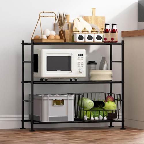 厨房置物架多层收架厨具调料分层架微波纳炉架理阳台贝妙收整纳四